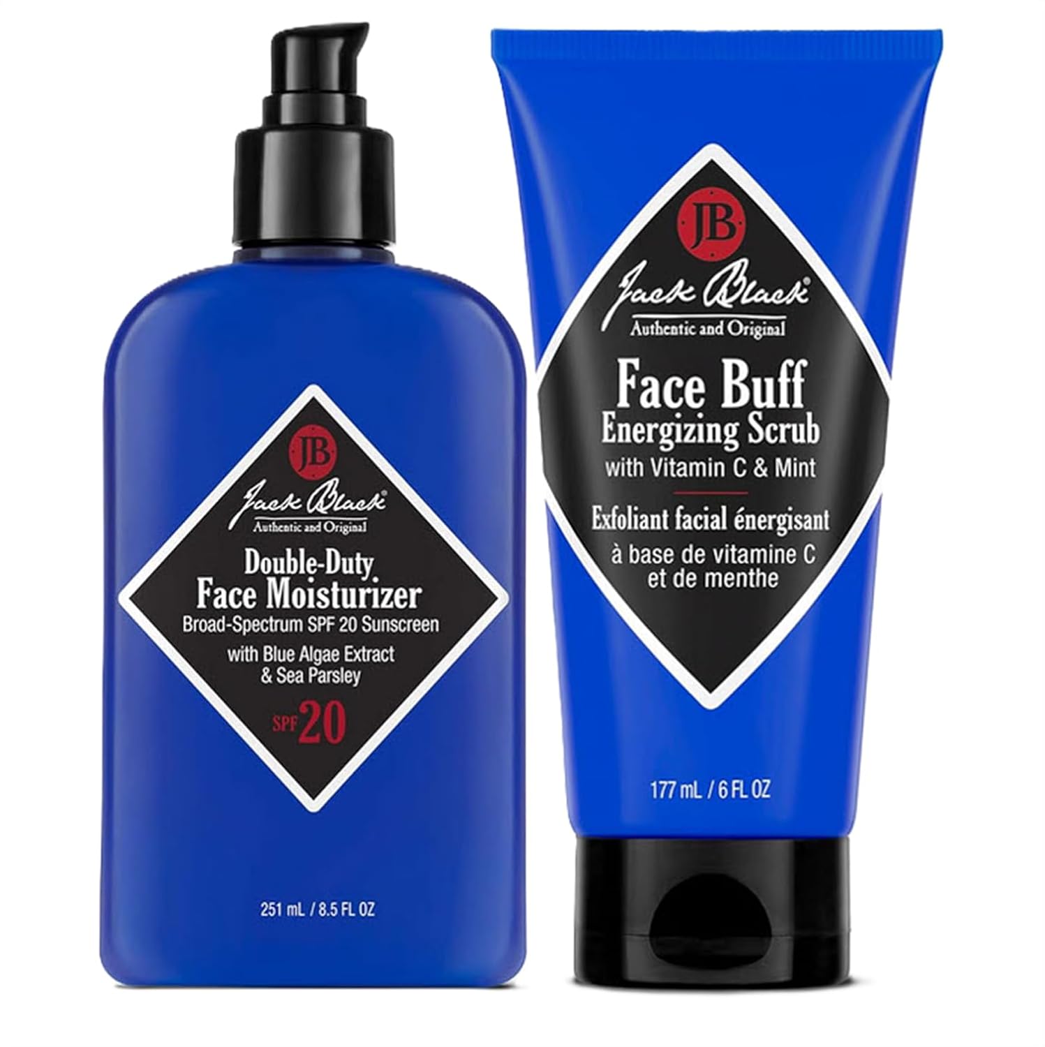 Jack Black Double Duty Face Moisturizer with SPF 20, Facial Moisturizer Face Cream for Men, Mens Facial Lotion with SPF, Gifts for Men