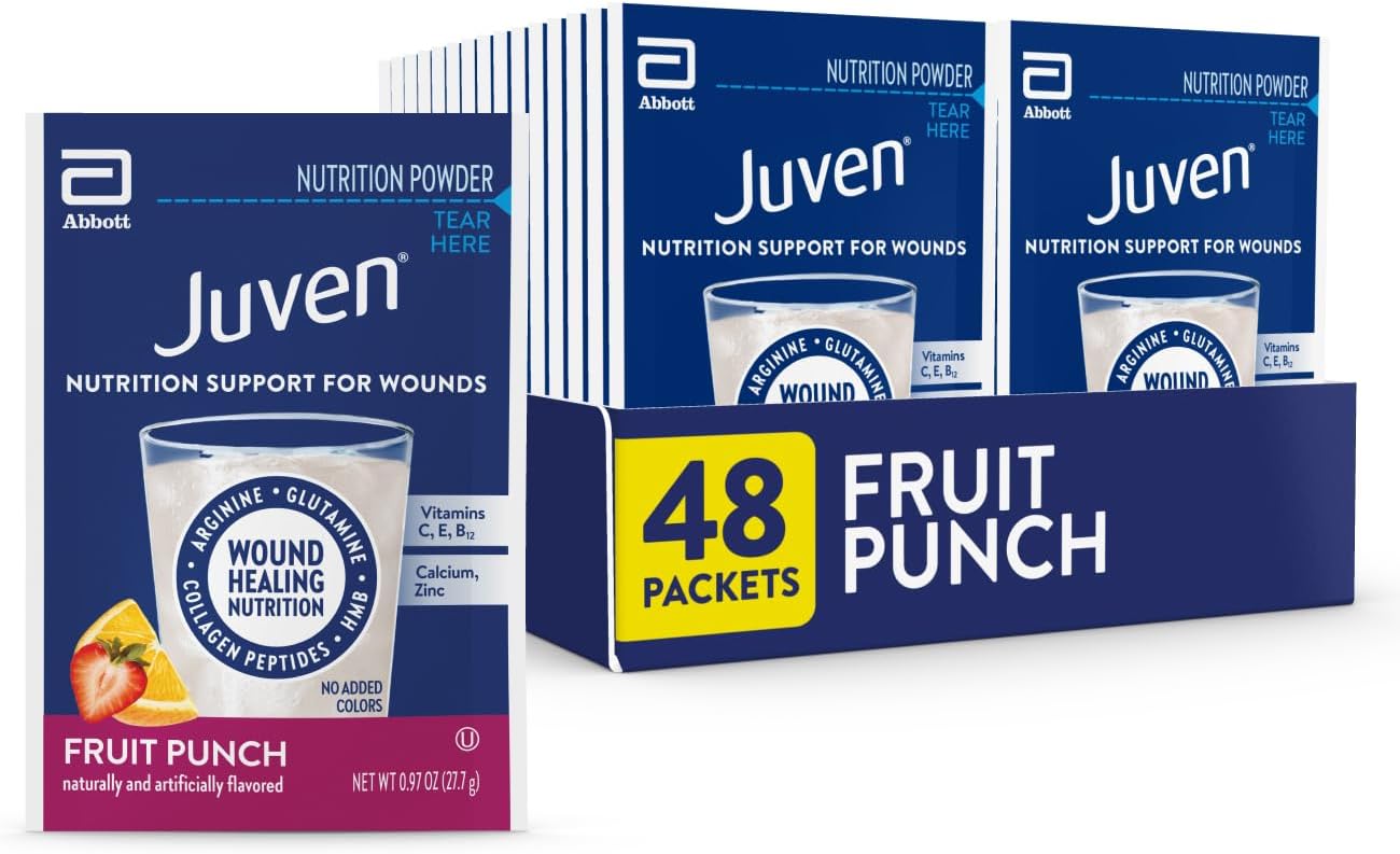 Juven Nutrition Support for Wound Healing, Fruit Punch, 48ct