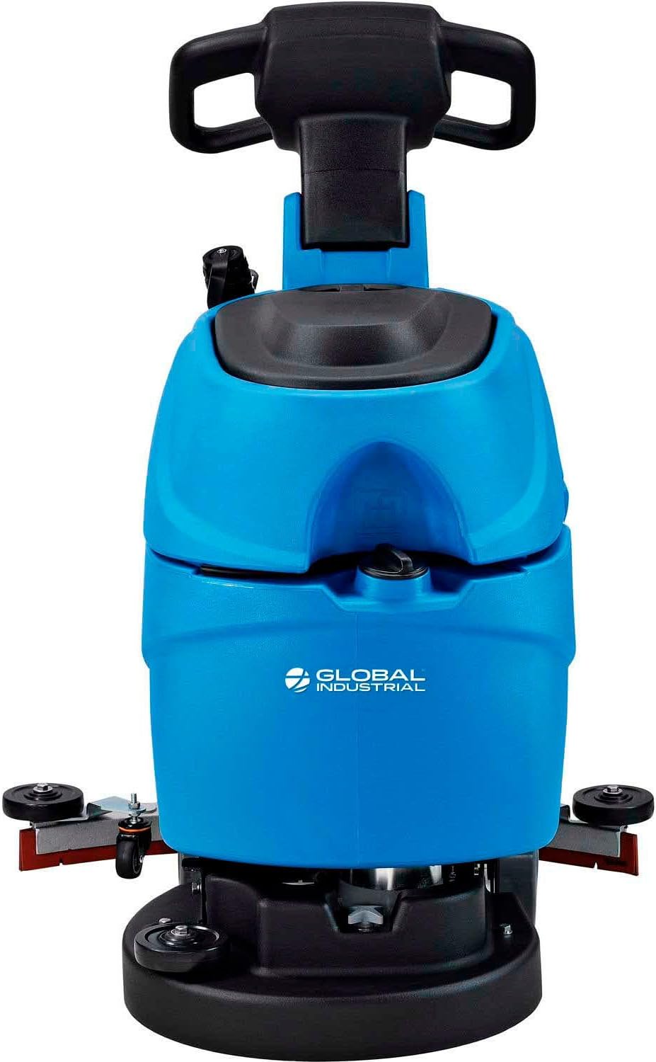 Global Industrial Commercial Electric Walk-Behind Ergo Auto Floor Scrubber | Ergonomic Scrubber, Corded, 17" Cleaning Path, 9.2 Gallon Solution Tank