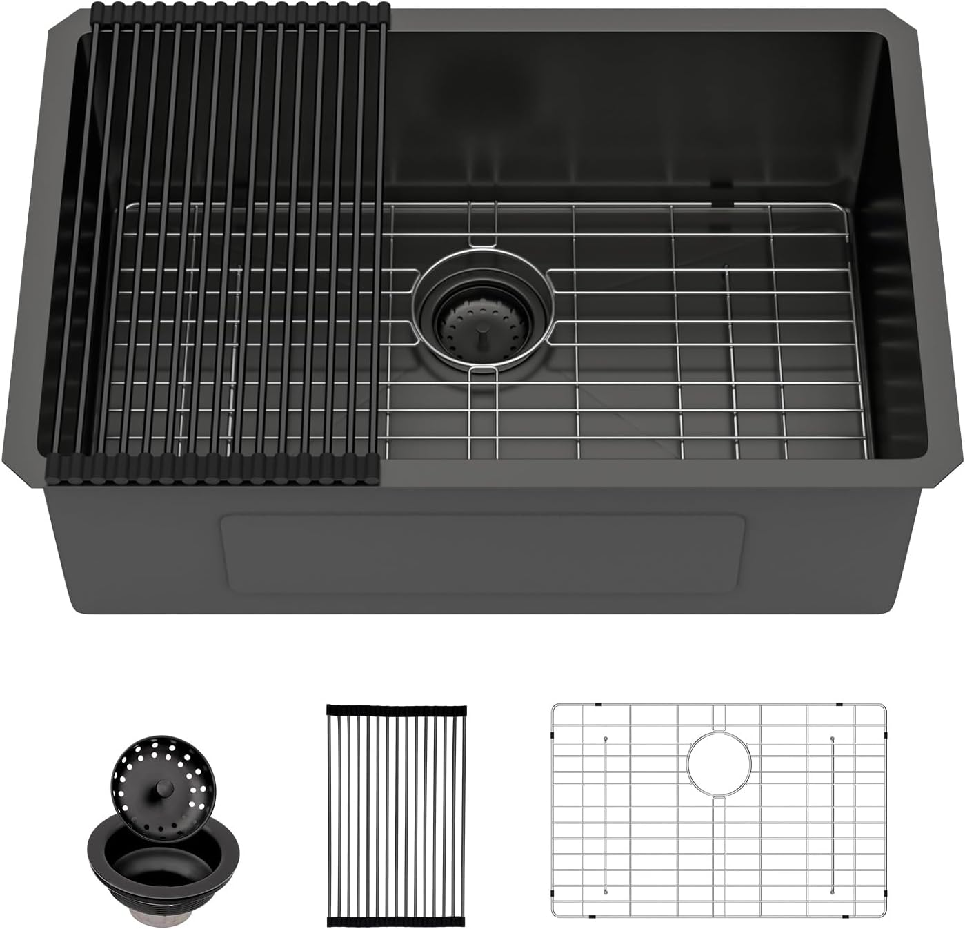 Sarlai 21 Inch Undermount Laundry Sink 21x18x12 Inch Undermount Laundry Utility Sink Deep Single Bowl 16 Gauge Stainless Steel Laundry Tub Sinks