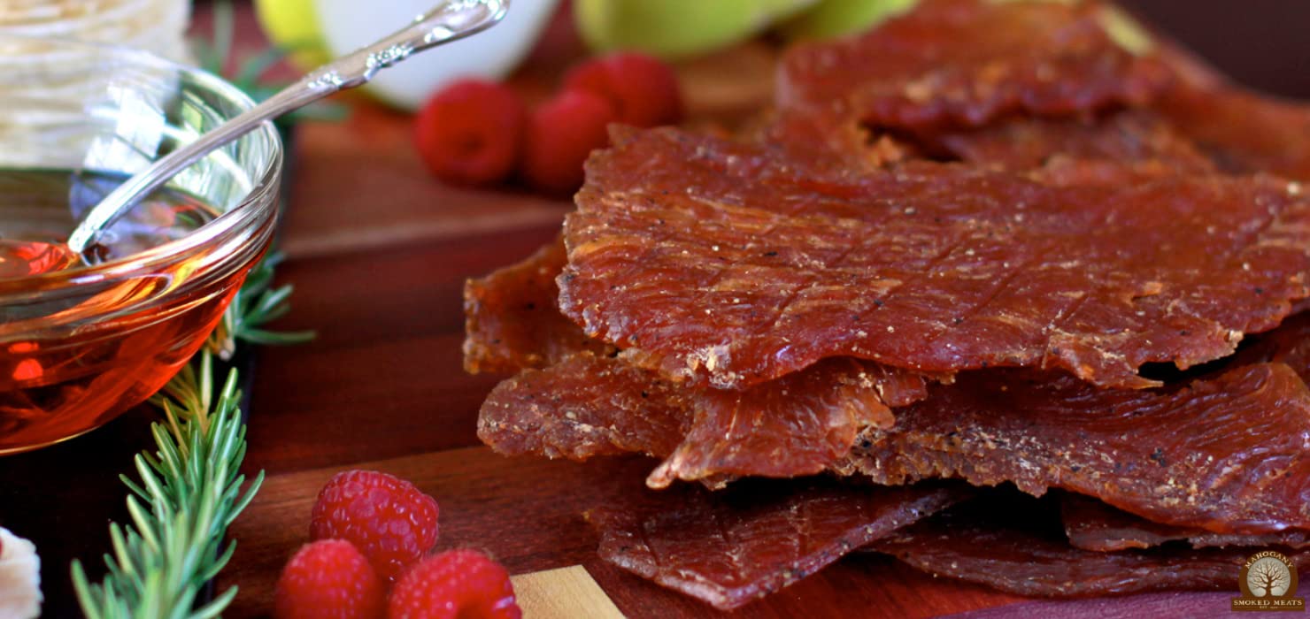 Mahogany Smoked Meats: Honey Turkey Jerky - 16oz