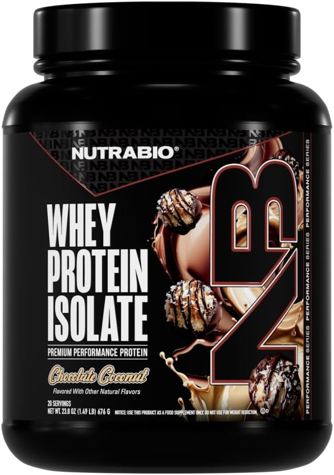 NutraBio 100% Whey Protein Isolate Protein Powder, 25g Protein with Complete Amino Acid Profile, Non-GMO, Soy & Gluten Free, Low Carb, Low Calorie Whey Protein Powder, Raw Unflavored, 20 Servings