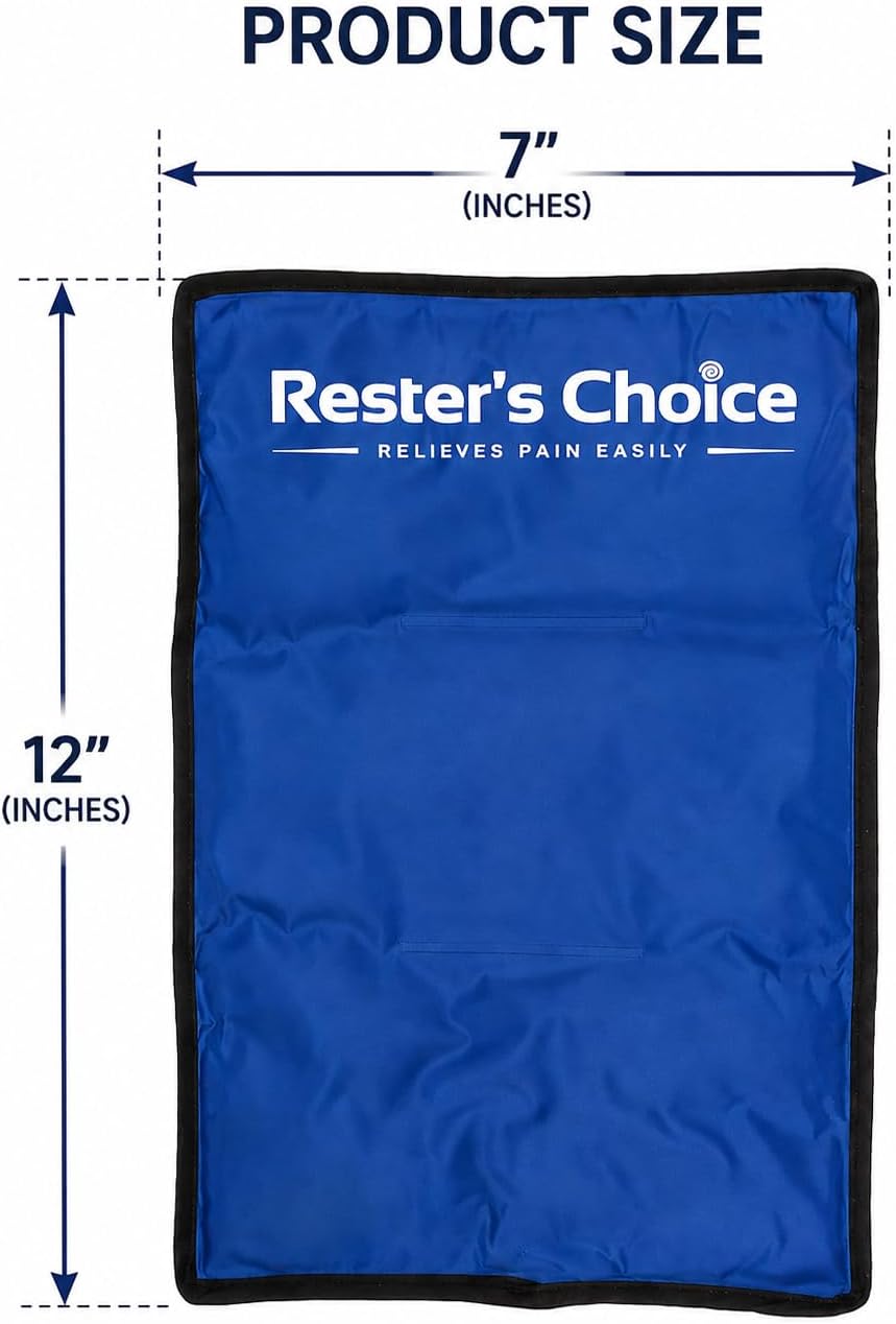 Gel Soft Flexible Ice Pack for Injuries Reusable - (Large: 11"x14.5") for Hip, Shoulder, Knee, Back - Comfy Cold Pack Compress for Swelling, Bruises, Surgery