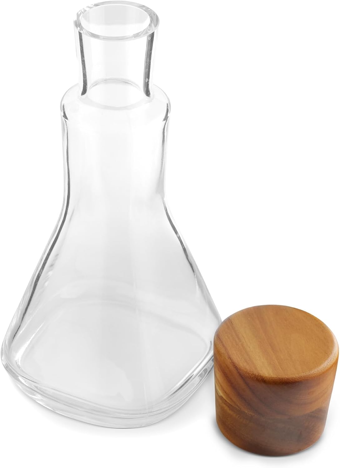 nambe Vie Decanter | Glass Wine Decanter Bottle for Bourbon, Brandy, Juice