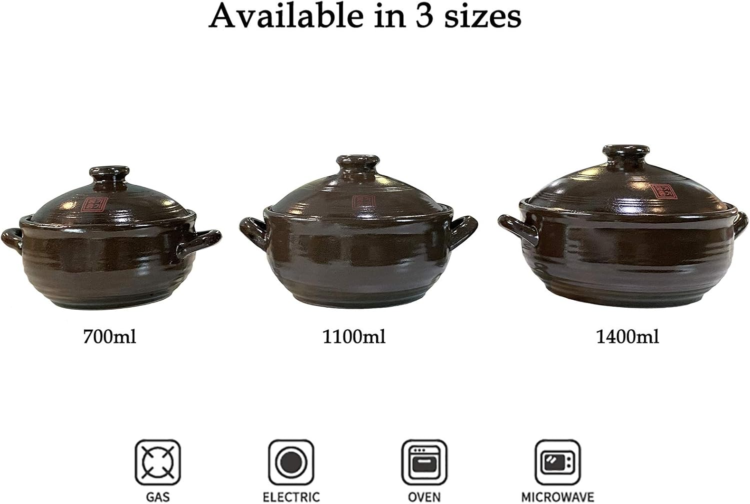 Korean Earthenware Clay Hot Pot (1400ml)