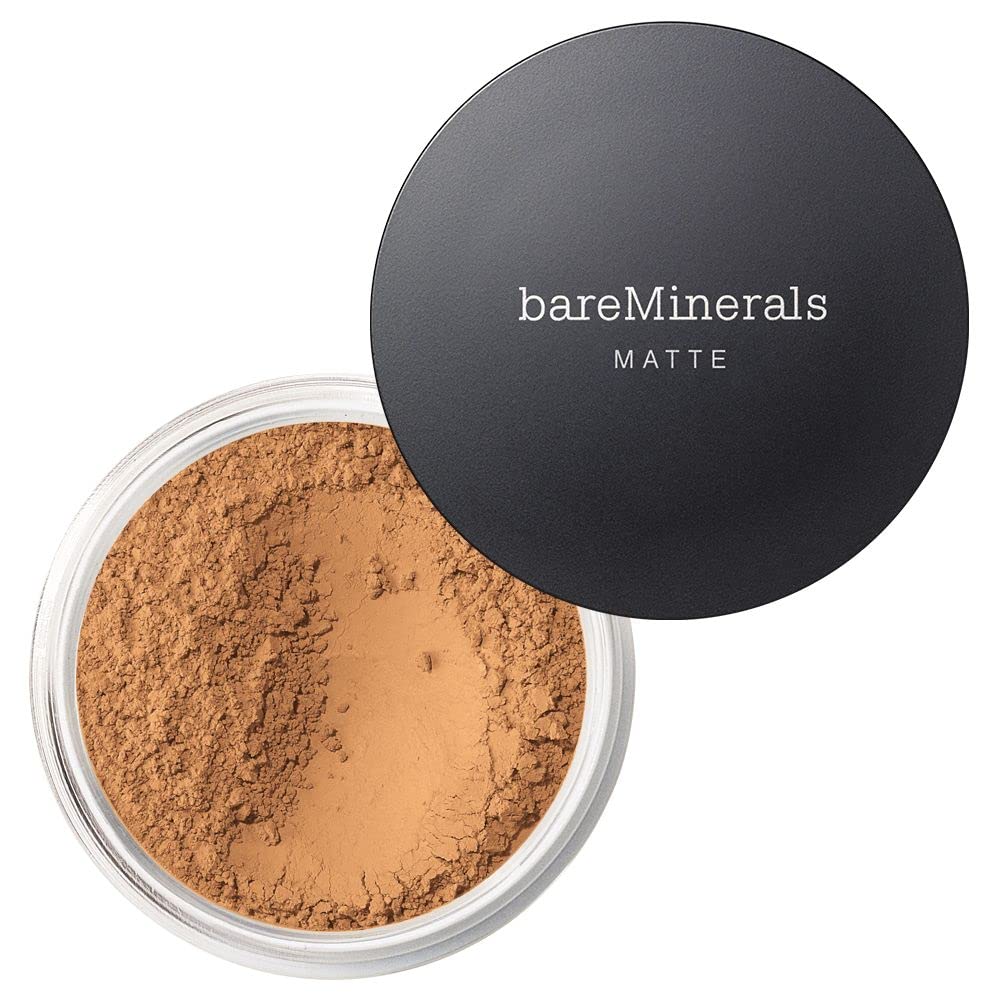 bareMinerals Original Matte Loose Powder Foundation SPF 15, Clean Mineral Powder Face Makeup, Sheer-to-Full Coverage, Reduces Shine, Dermatologist-Tested, Skin-improving Makeup For Sensitive Skin