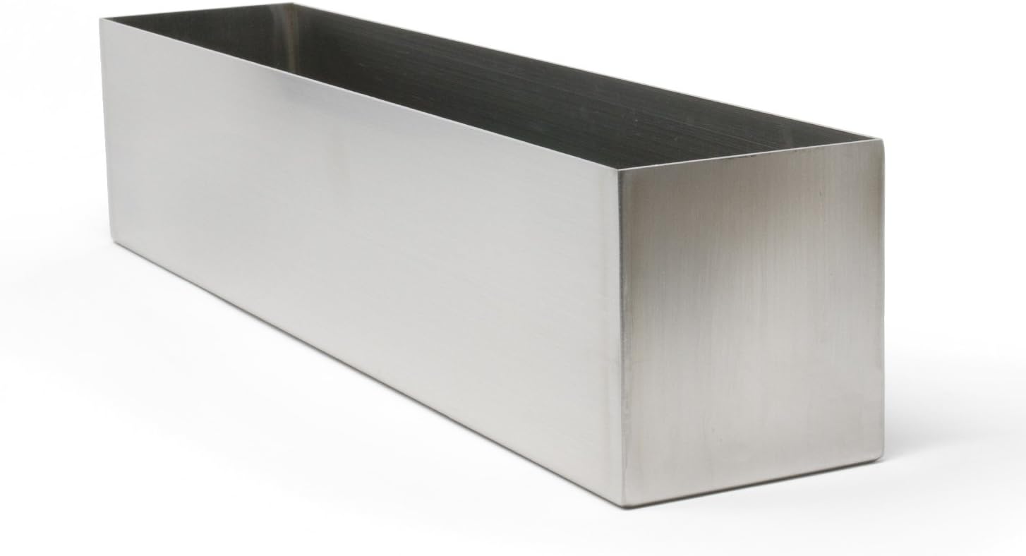 Buhbo Modern Metal Trough Rectangle Planter 32 inch, White
