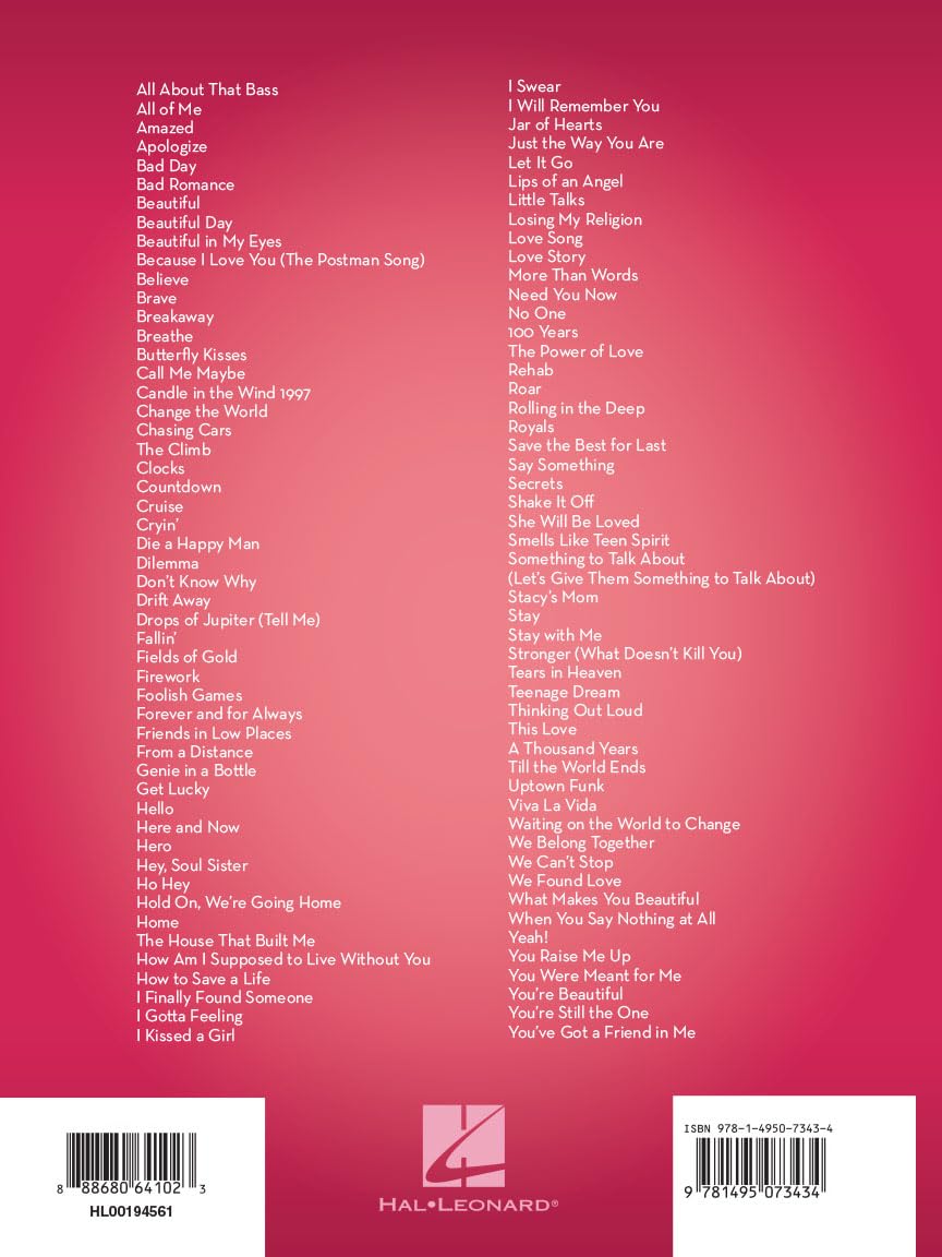101 Hit Songs for Alto Sax | Pop and Rock Saxophone Sheet Music Collection | Songbook for Intermediate and Advanced Players | Popular Music for Alto