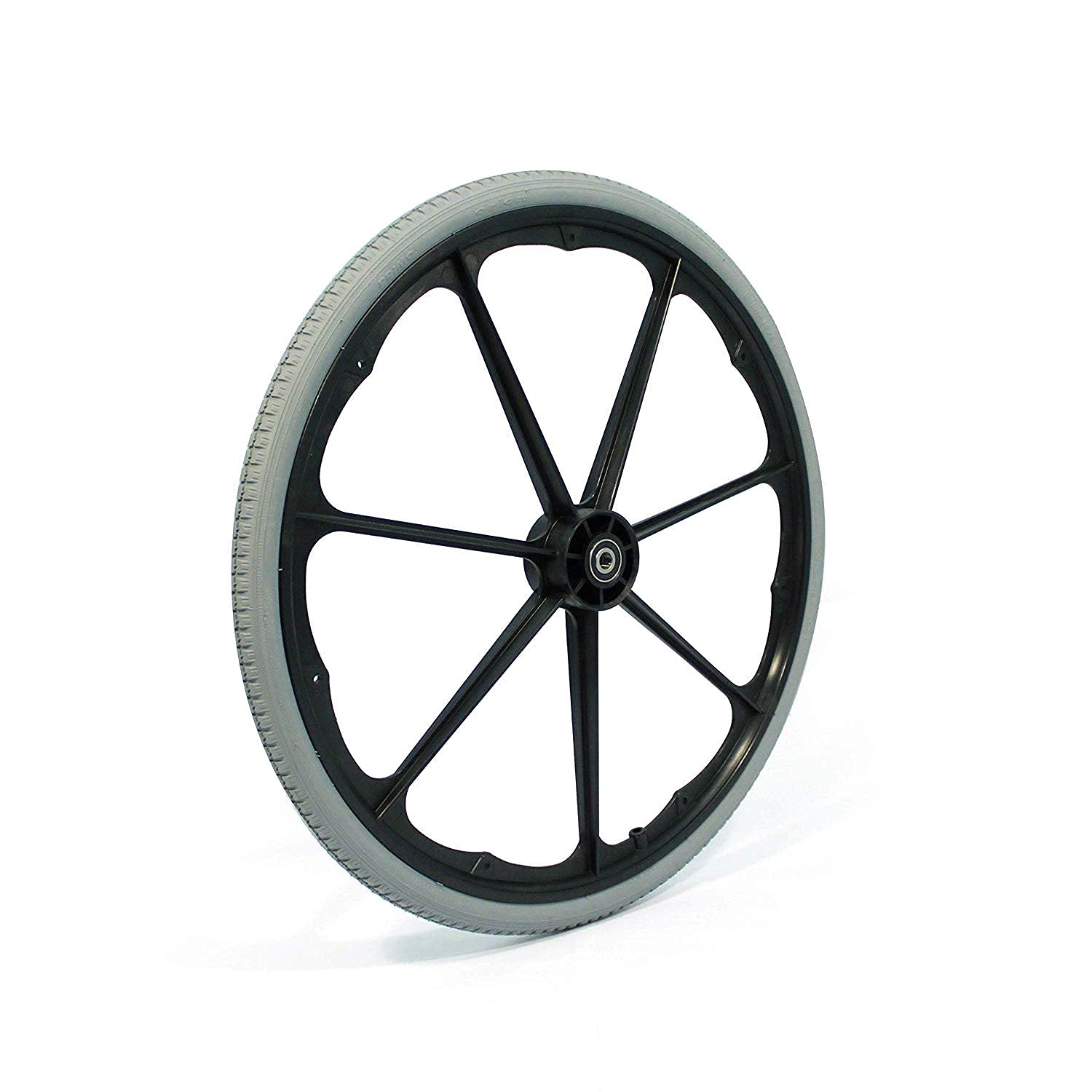 Invacare 1026363 Pneumatic Flat Free Composite Wheelchair Wheel, 24 Inch Diameter