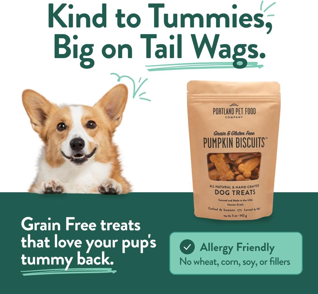 Portland Pet Food Dog Treats Variety, Healthy, Grain-Free Biscuits, 3 Pack