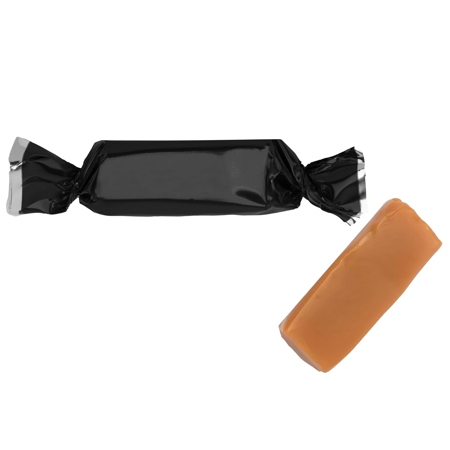 Candy Envy - Individually Wrapped Caramels - Black Wrapper - 2 Pound Bulk Black Candy