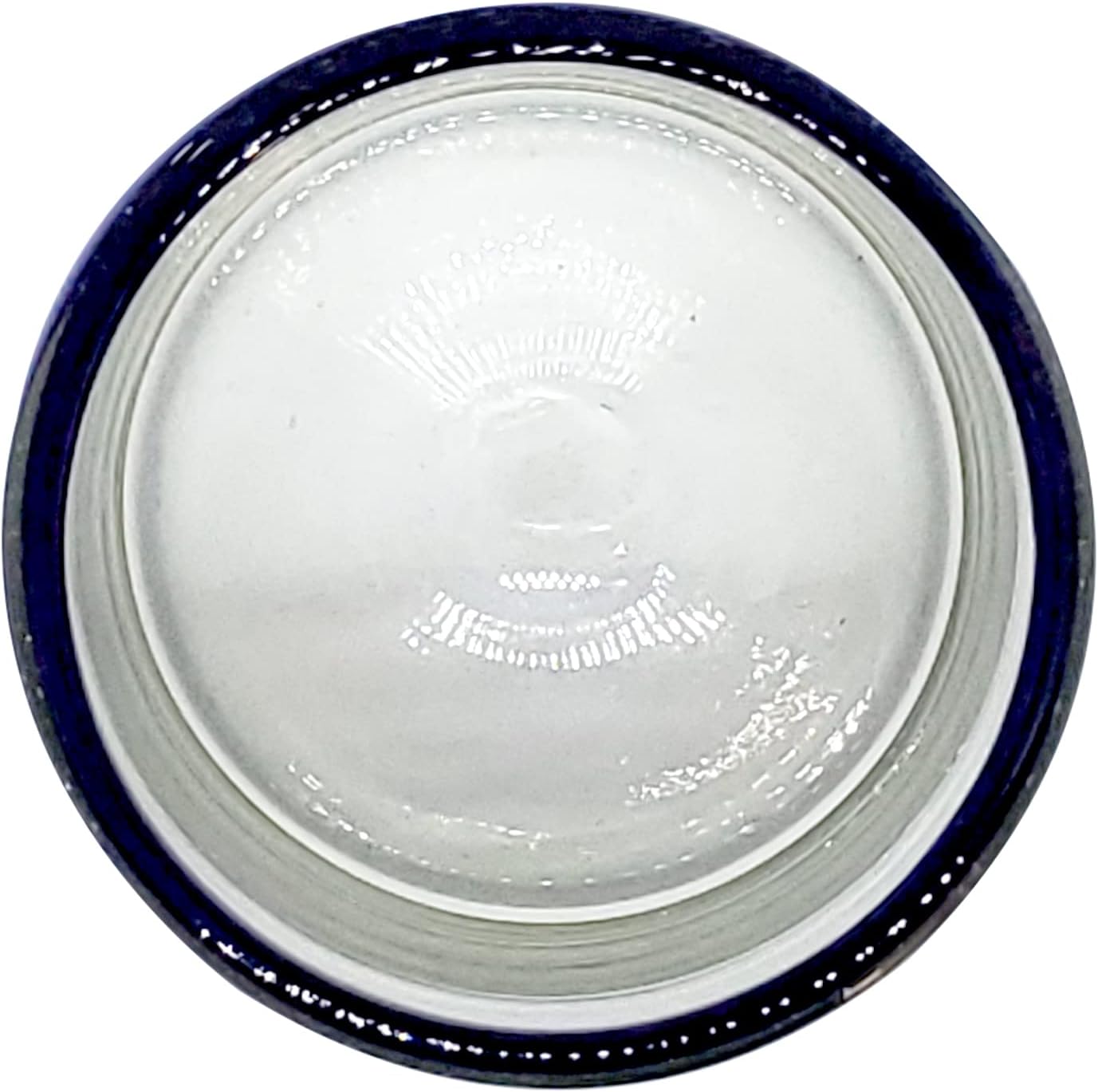Cobalt Blue Rim 120 oz Pitcher and 6 Drinking Glasses set, Recycled Glass, Lead-free, Toxin-Free (Pitcher & Glasses)