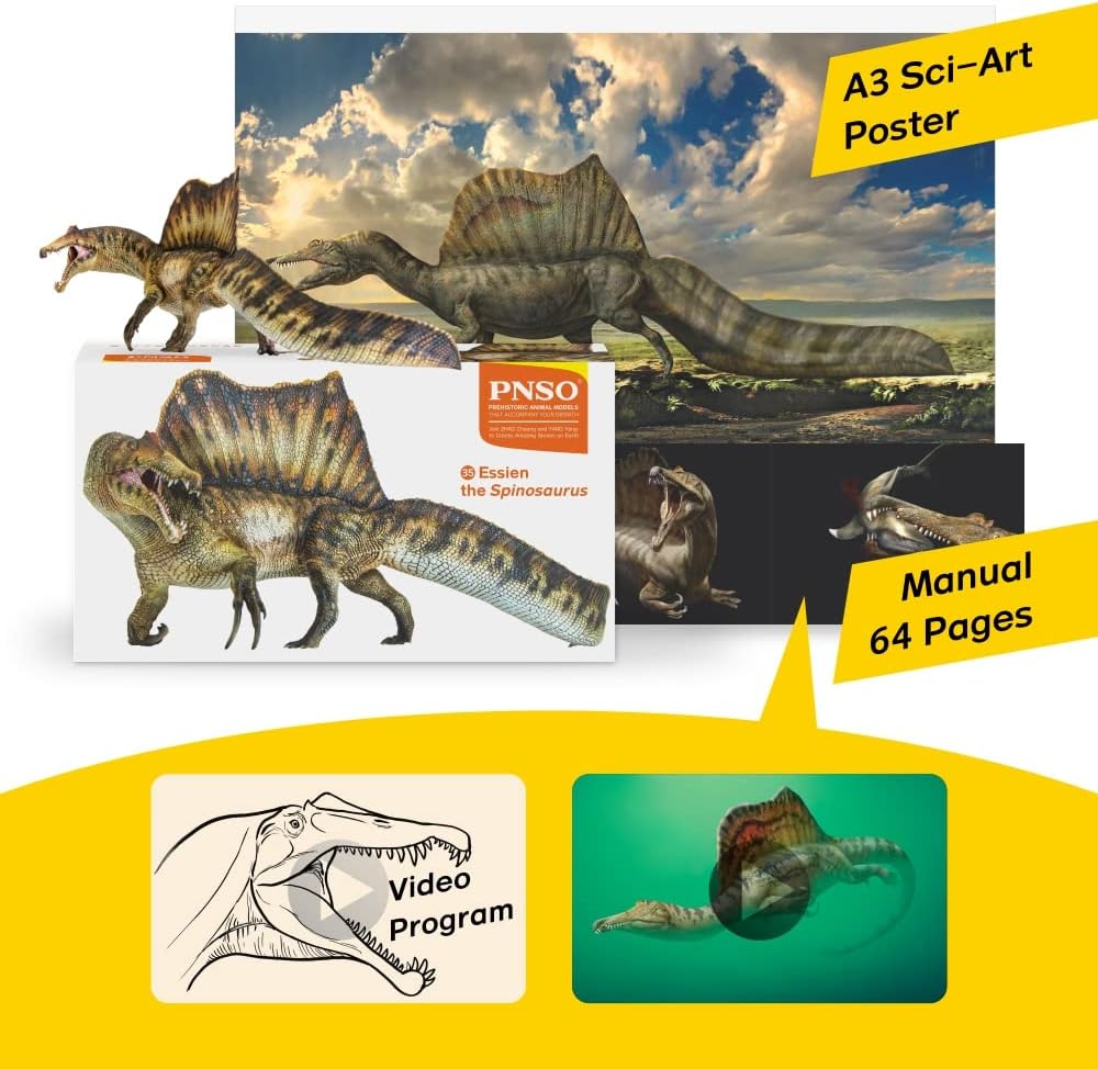 PNSO Prehistoric Dinosaur Models: 35 Essien the Spinosaurus