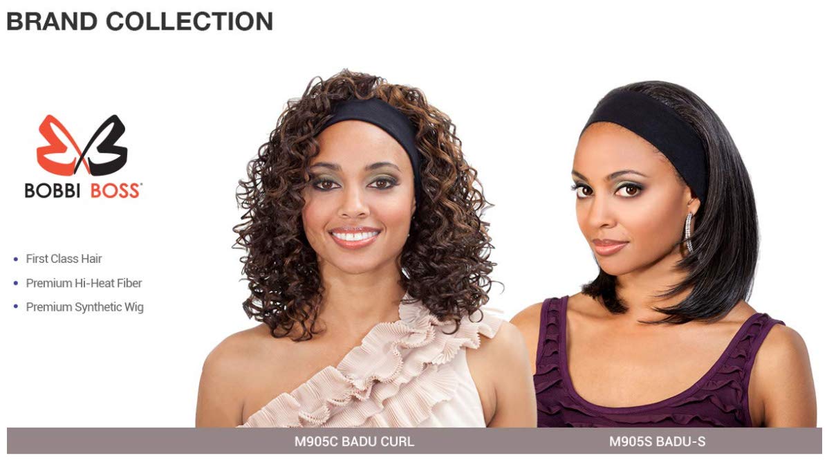 BOBBI BOSS Synthetic Full Wig - M905-S BADU-S (1B)