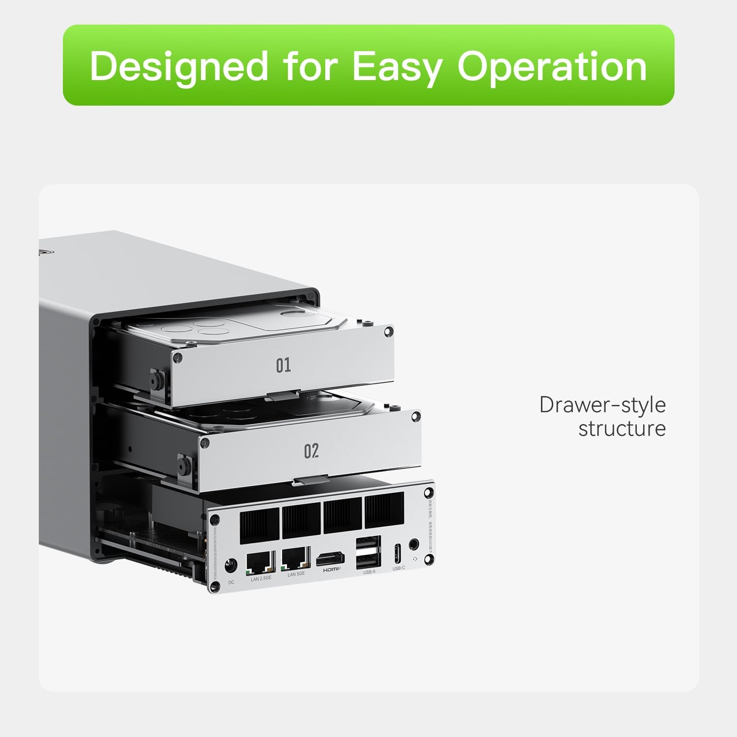Beelink Mini PC, MINI S12 Intel Lake N95 4C/4T, 8GB DDR4 RAM 256GB SSD