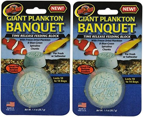 Zoo Med Laboratories AZMBB6 Plankton Banquet Block Feeder Giant, 2 Count