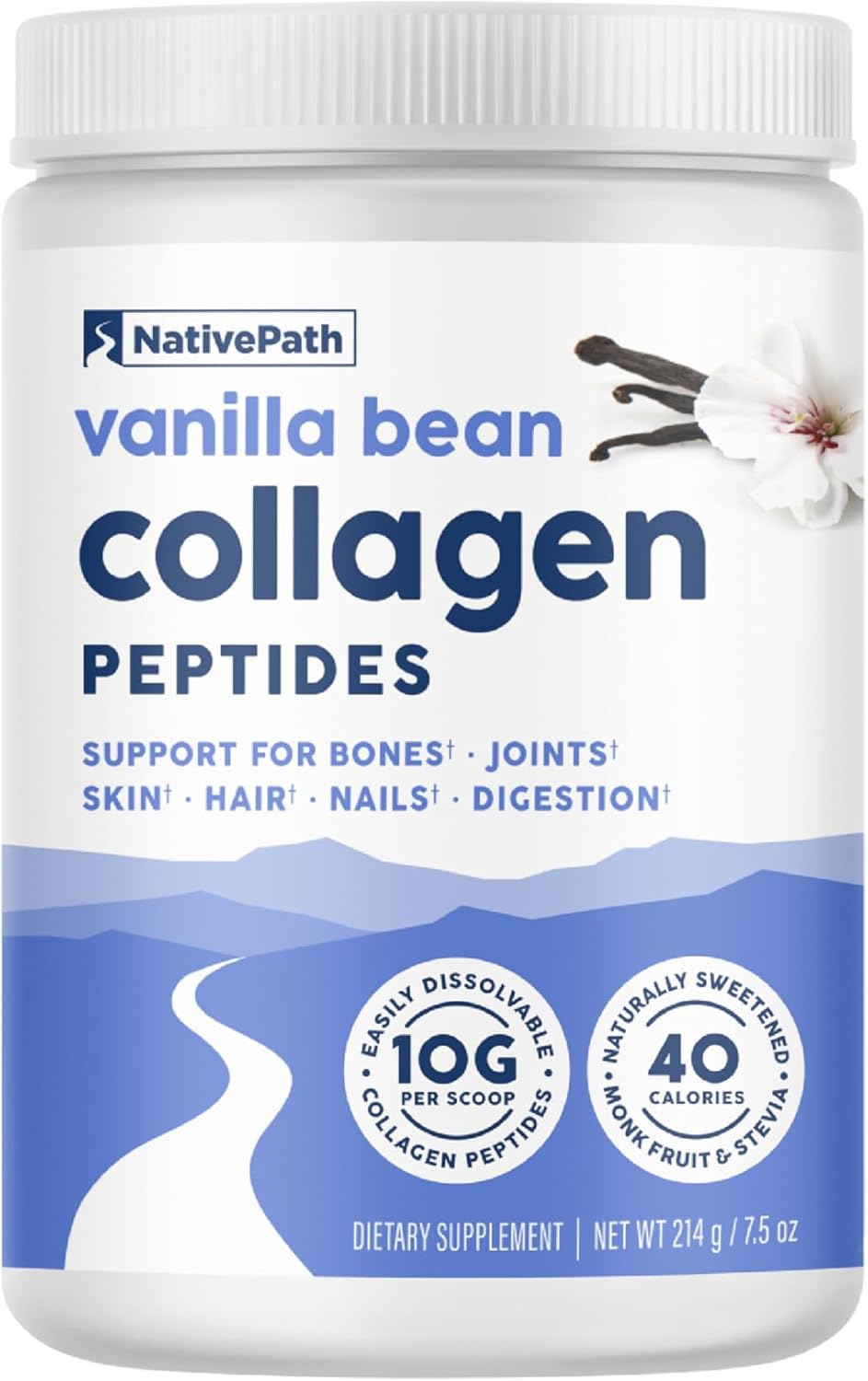 NativePath Collagen Peptides, Wild Berry, Grass-Fed, 20 Servings