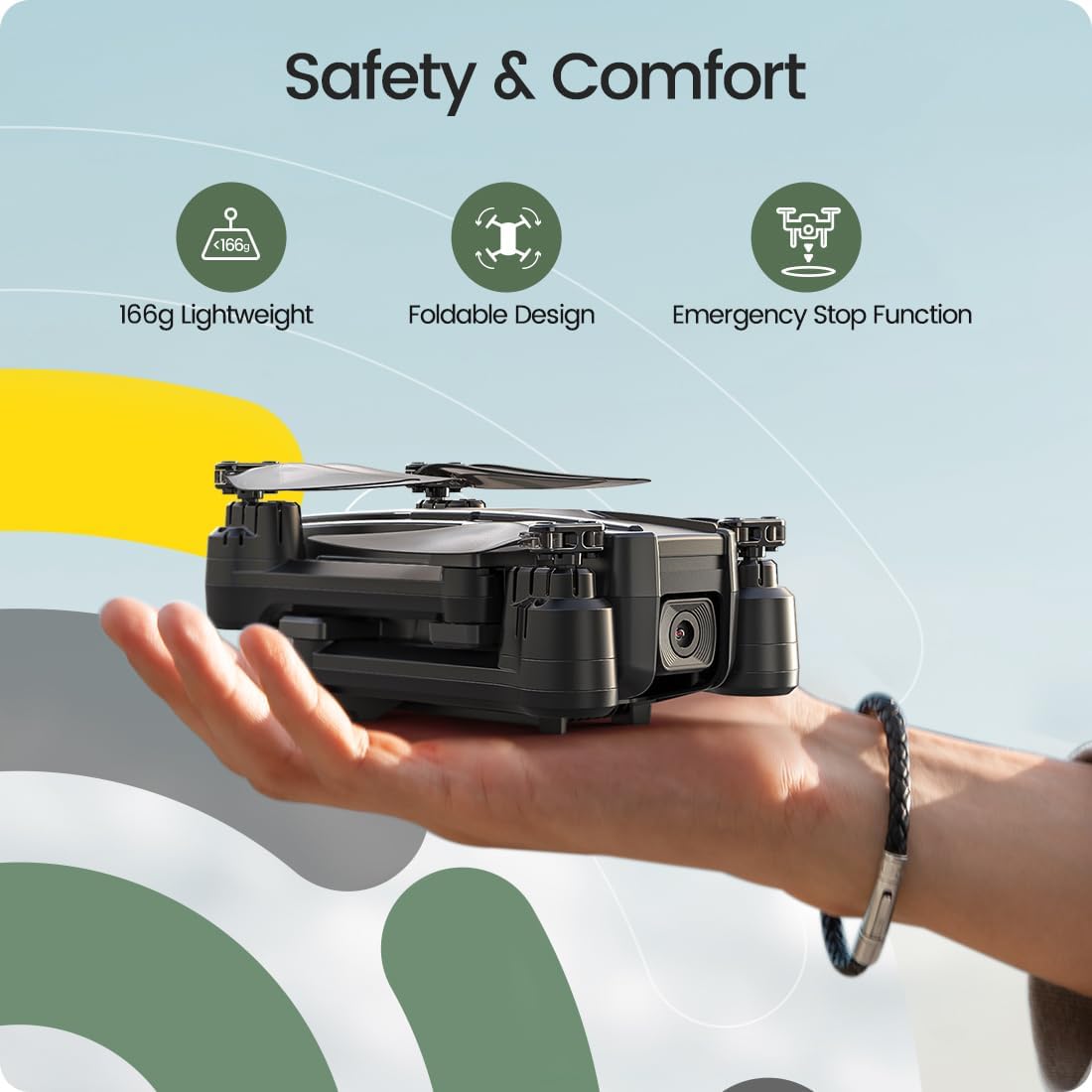 Holy Stone HS440 Foldable FPV Drone with 1080P WiFi Camera for Adult Beginners and Kids