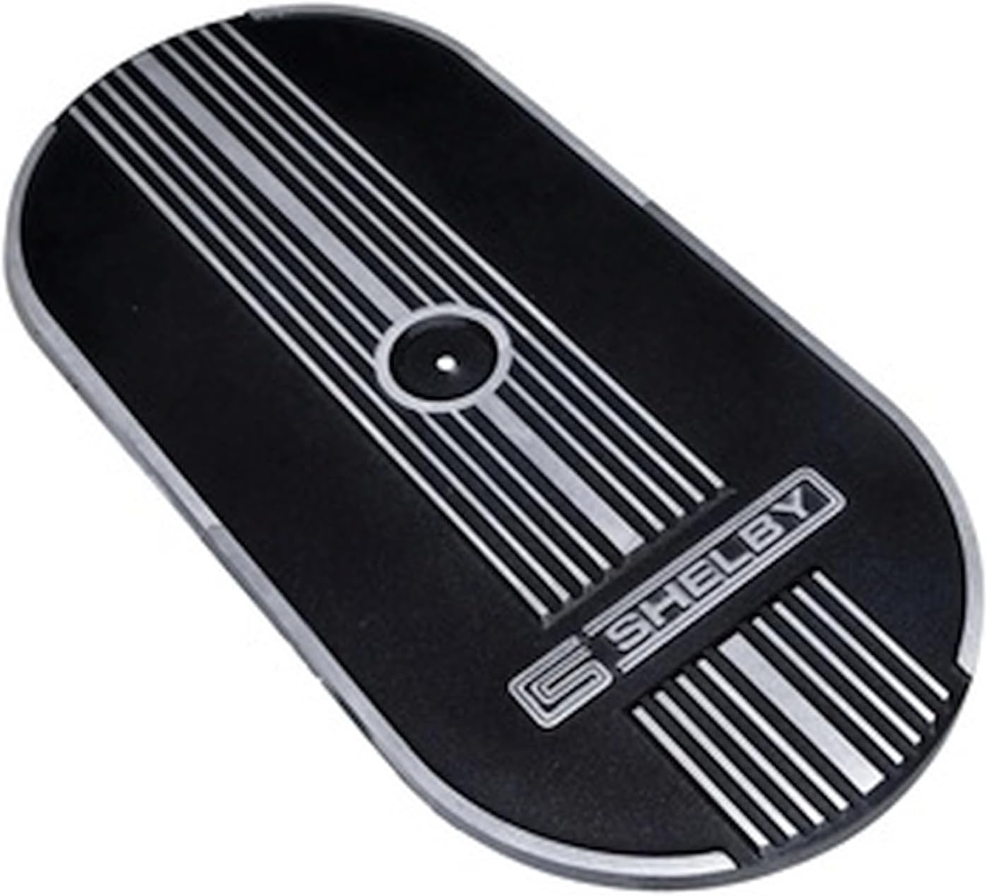 Scott Drake S7MS-9600-CS Oval Air Cleaner Black Finned Aluminum CS Shelby Logo