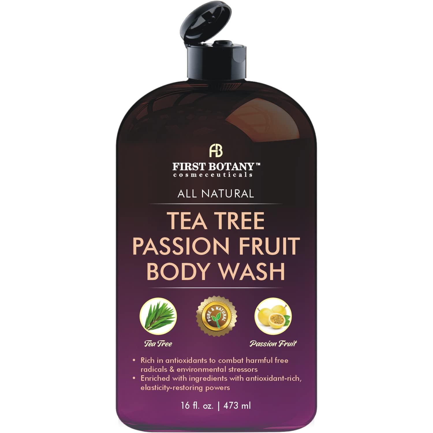 Tea Tree Eucalyptus Body Wash & Skin Cleanser for Women & Men, 16 Fl Oz