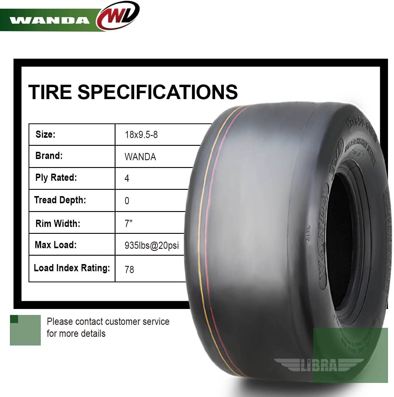 WANDA Set 2 15x6-6 15x6.00-6 Lawn Mower Tractor Turf Tires15x6x6 P332-13016 | Riding Lawn Mover, Garden Tractor