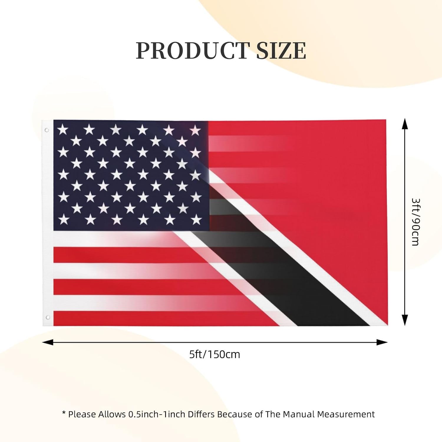 Nicaragua Nicaraguan And American Flag America USA 3x5 Ft Indoor Outdoor Decor Banner National Flags for Garden Yard Car Outside Decoration