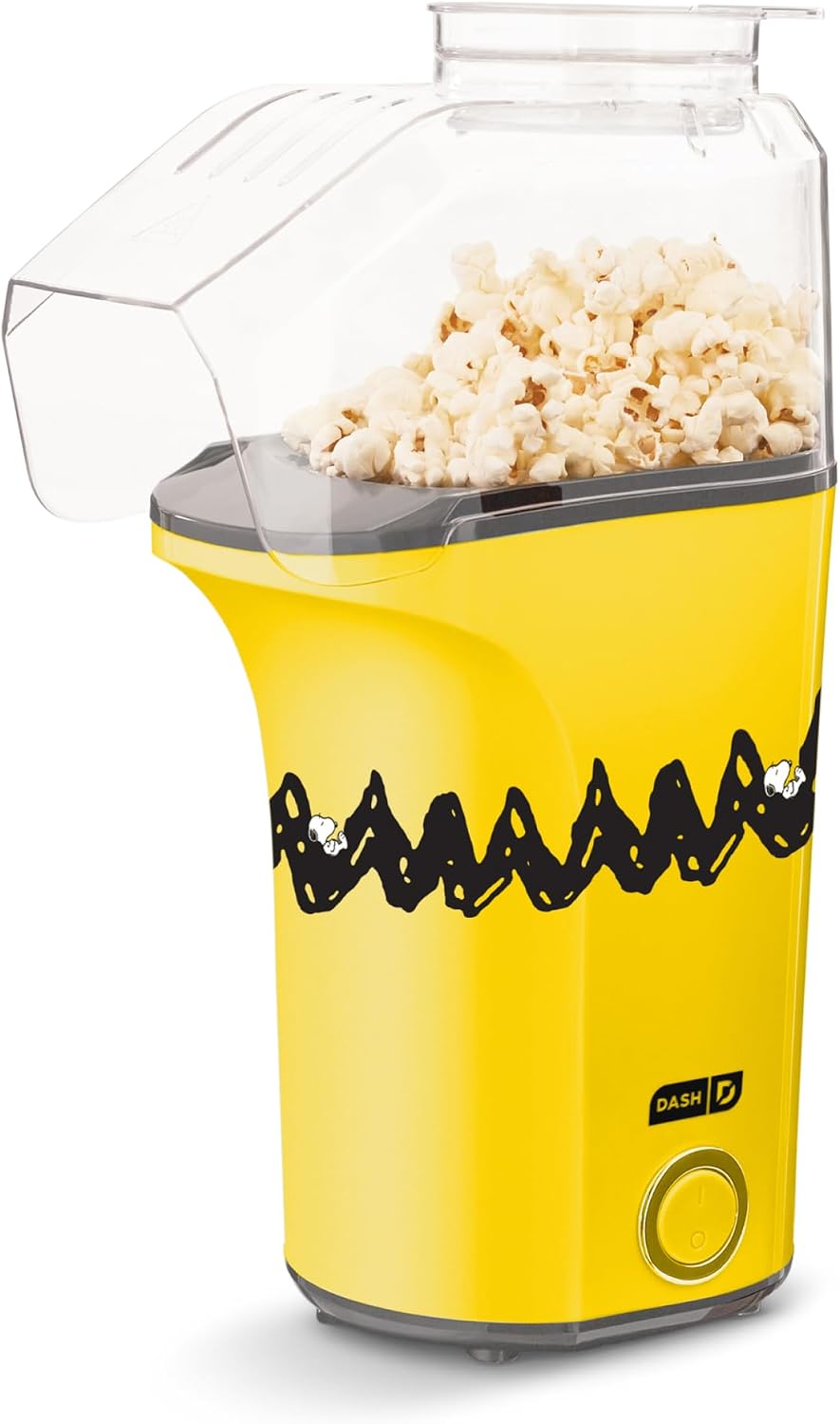 Dash Fresh Pop Popcorn Maker, 16-Cup Hot Air Popper, Aqua | Electric Popcorn Machine, Oil-Free Air Popped Popcorn, Built-In Measuring Cup & Butter Melting Tray, Movie Night Snacks