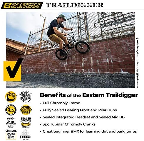 Eastern Bikes Eastern BMX Bikes - Element Model 20 Inch Bike. Lightweight Freestyle Bike Designed by Professional BMX Riders at