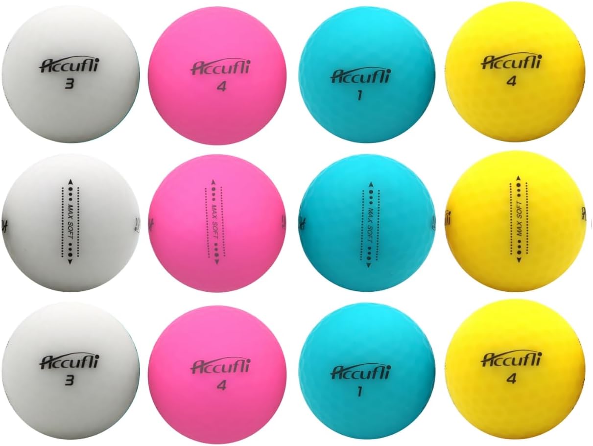 ACCUFLI Max Soft Matte Golf Balls