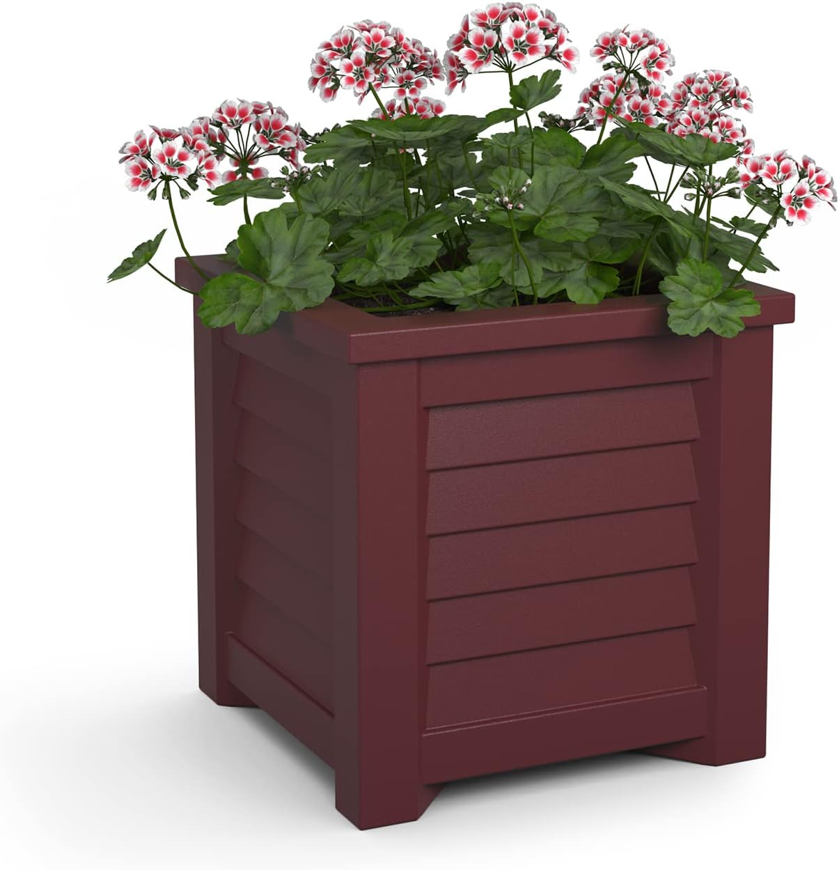 Mayne 5866-W Lakeland Square Patio Planter, 16x16, White