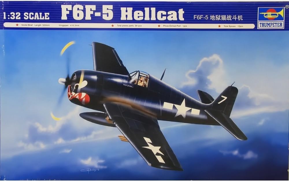 Trumpeter 1/32 F6F5 Hellcat Fighter Model Kit