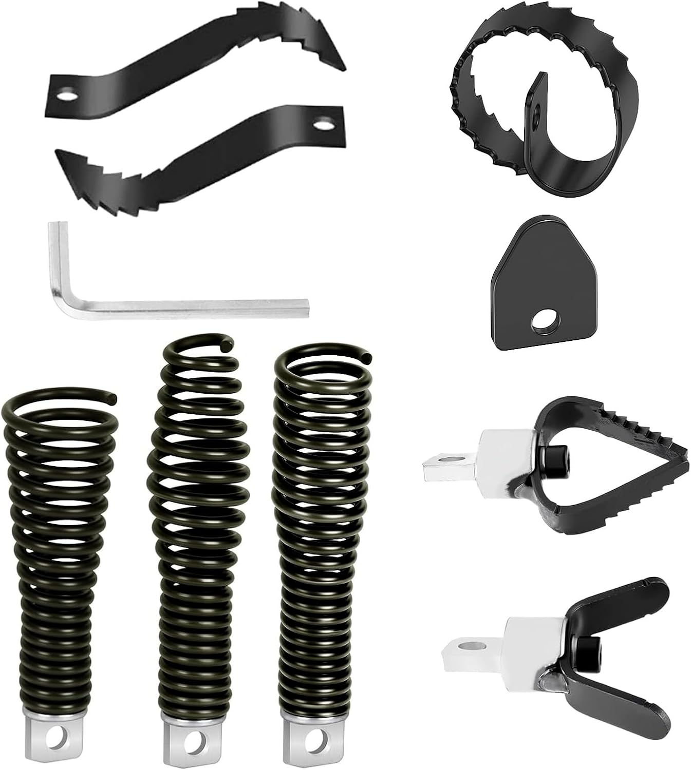 8Pcs Drain Snake Drill Attachment Cutter and Auger Kit Fit for 5/16-inch to 3/4-inch Drain Snake, Used in 50-100FT AC Drain Cleaning Machine