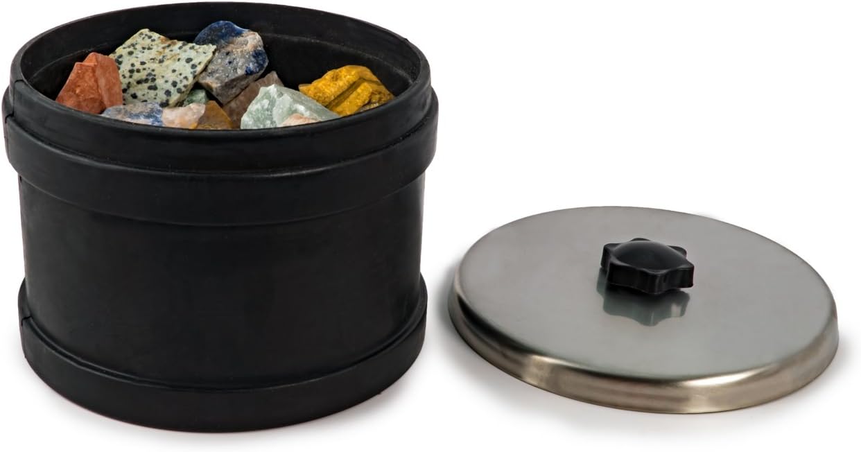 Replacement Rock Tumbler Barrel for National Geographic Tumblers | 2 Lb. Capacity, Leak-Proof Lid, Replacement Parts
