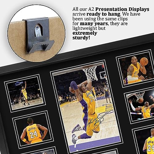 HWC Trading Kobe Bryant Signed Large 16 x 12 inch (A3) Printed Gifts Autograph Photo Display - 16" x 12" Framed