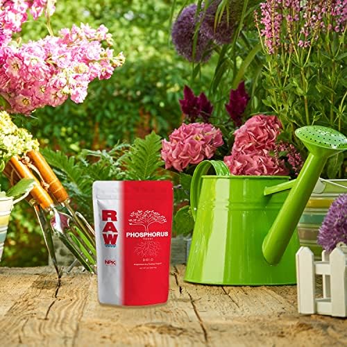 RAW Phosphorus Fertilizer - Water Soluble, High Phosphorus for Plants, 10lb | Energy for Fruit and Flower - Ideal Hydroponic Phosporus Fertilizer for Indoor Plants, Gardens and Vegetables