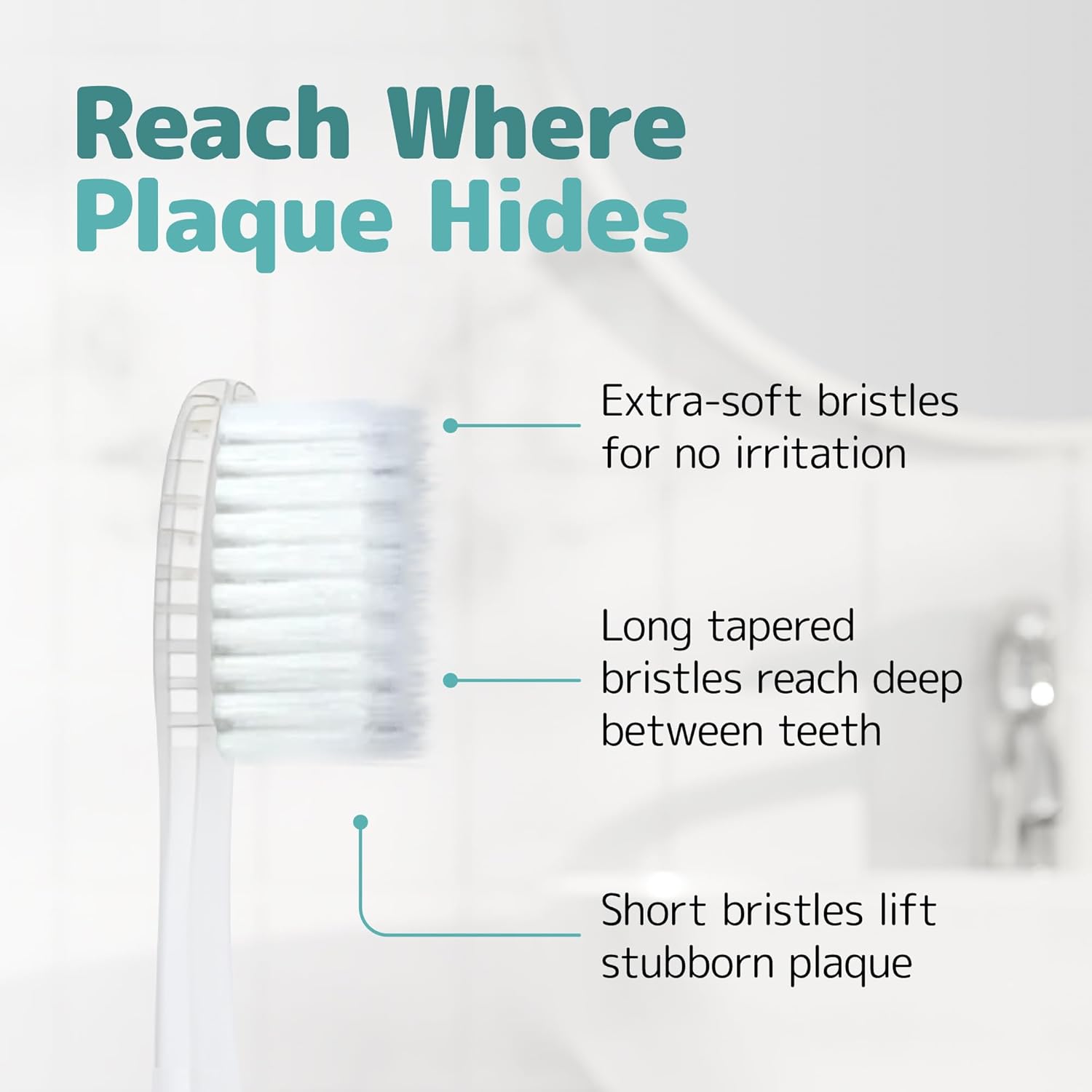 Nimbus Extra Soft Toothbrushes (Compact Size Head) Periodontist Design Tapered Bristles for Sensitive Teeth and Receding Gums