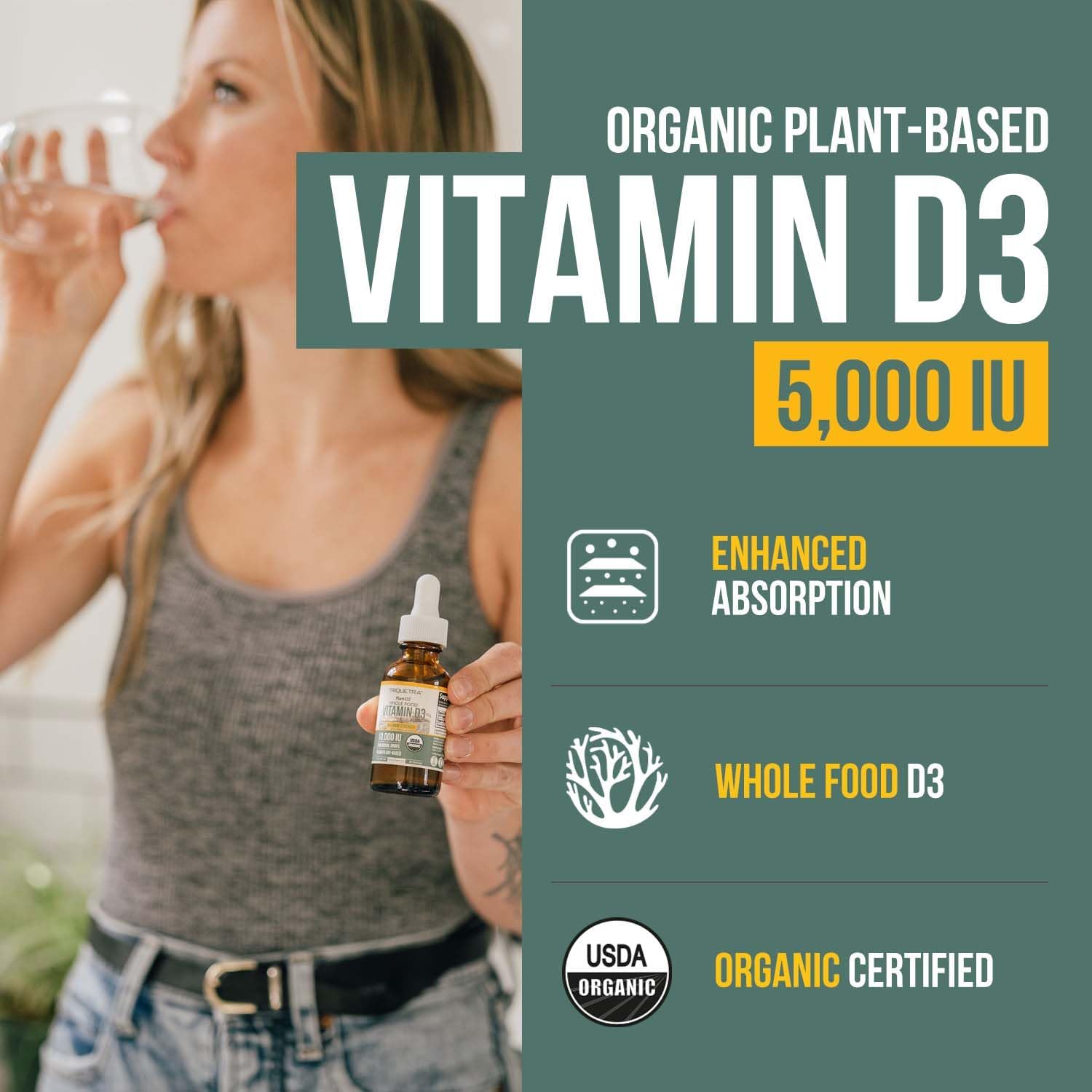 Plant-D3 Organic Vitamin D3 5000 IU - Vegan
