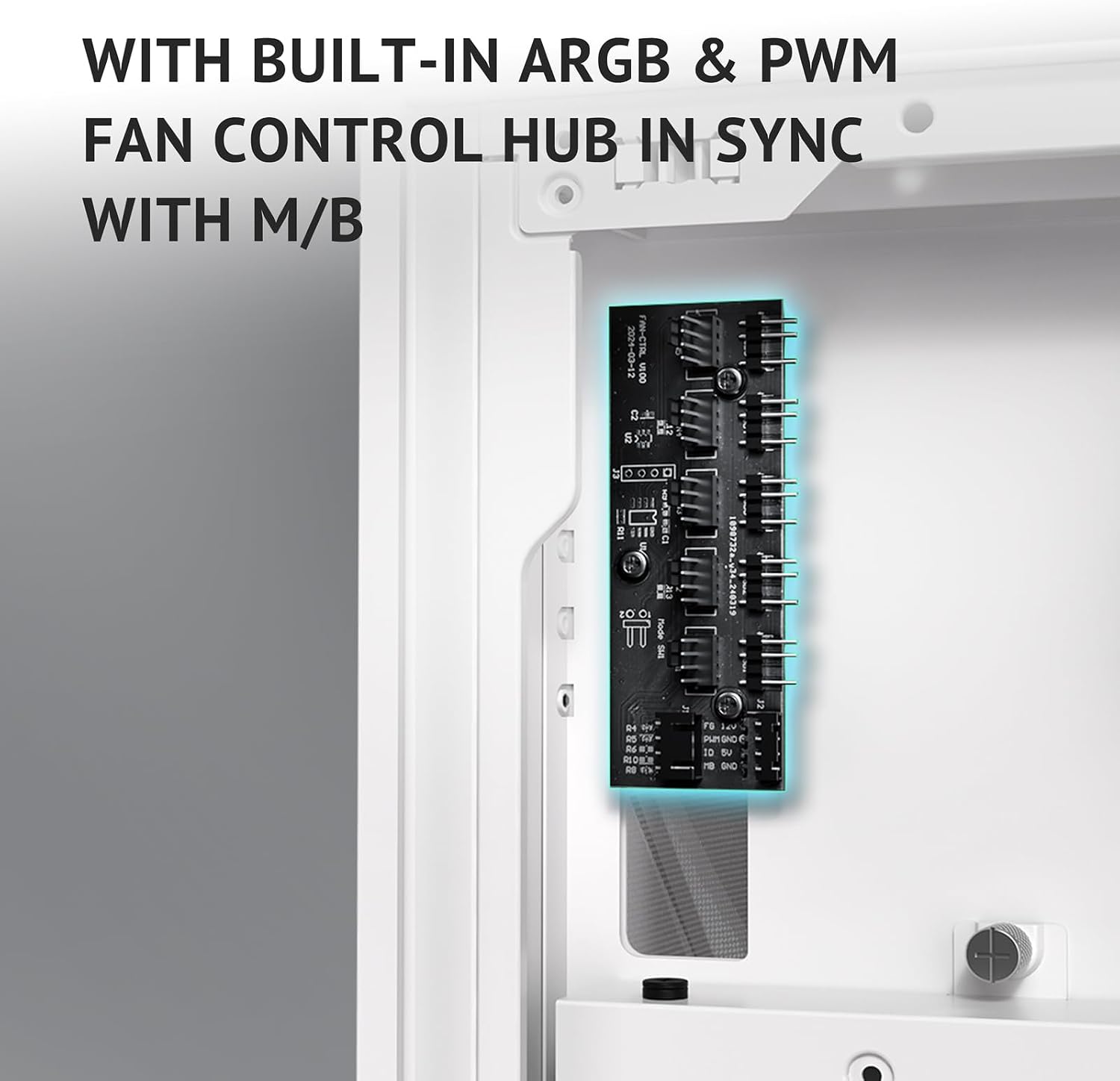 Antec Flux Pro Full-Tower E-ATX PC Case, 6 PWM Fans Included, Black | 6 PWM Fans, Walnut Wood Front Panel, High-Airflow, 90° Rotated PSU Mount, 420mm Radiator Support, CPU & GPU Temp Display