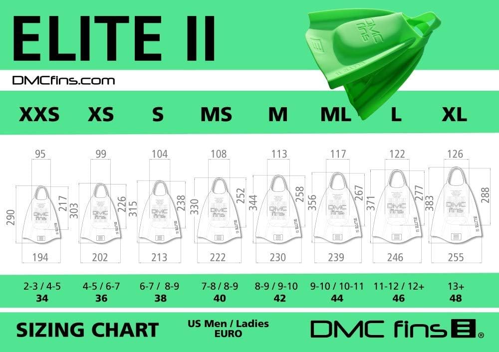 DMC Elite Silicone Water Fins for Swim and Training