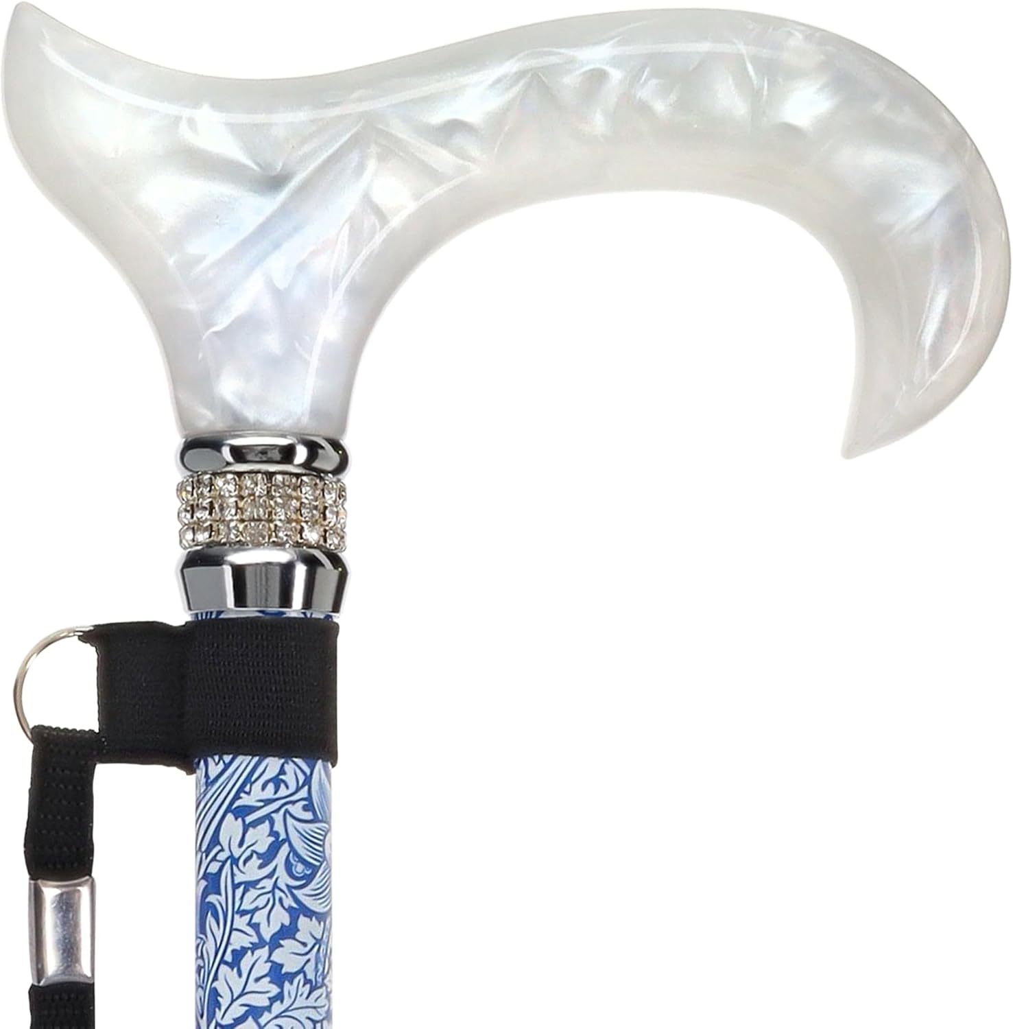 Stylish Walking Sticks – Rhinestone Collar Designer Adjustable Canes Colorful – Best Gift for Men and Women Light Weight Aluminum Shaft & Safe to Walk
