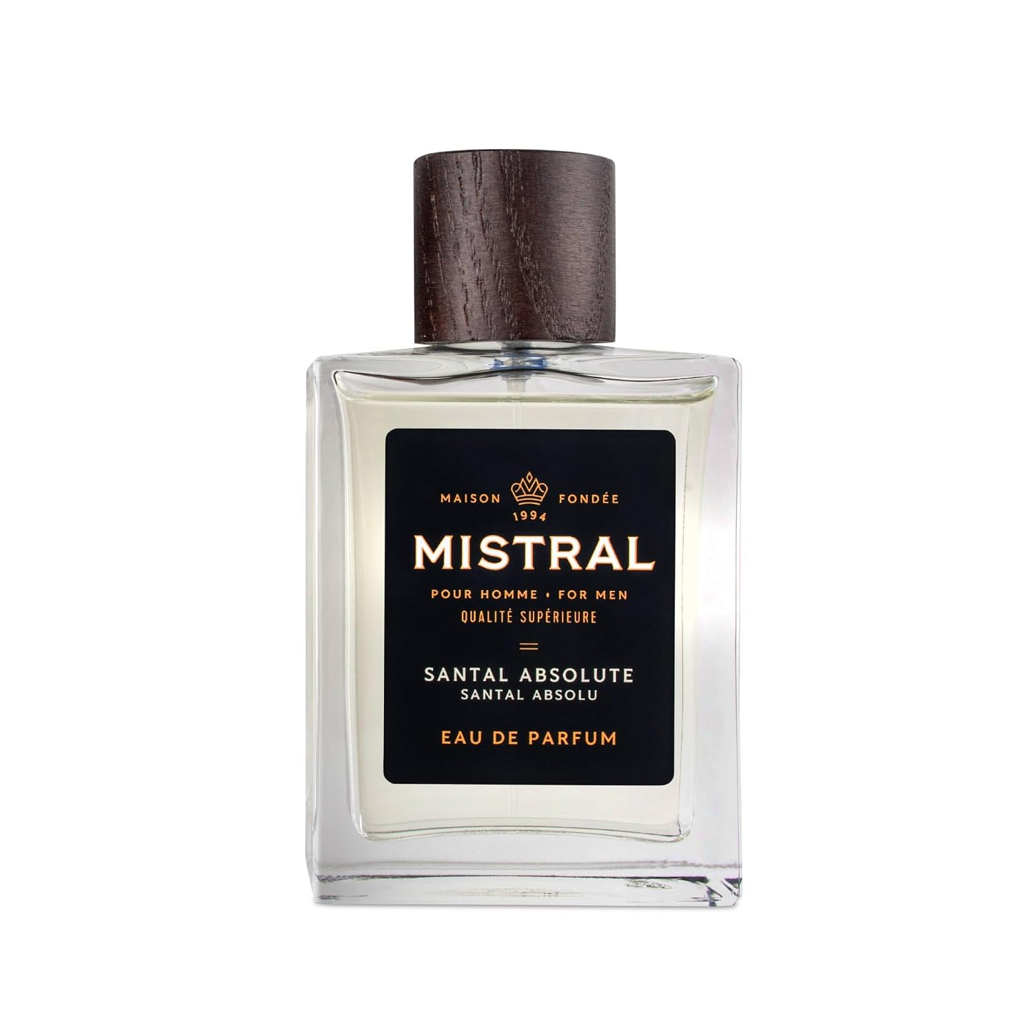 Mistral Bourbon Vanilla Eau de Parfum for Men, Men's Cologne, 3.4 Oz | Warm & Sweet Masculine Scent with Vanilla, Patchouli & Sandalwood, Cruelty-Free, Long-Lasting Perfume, Made in France