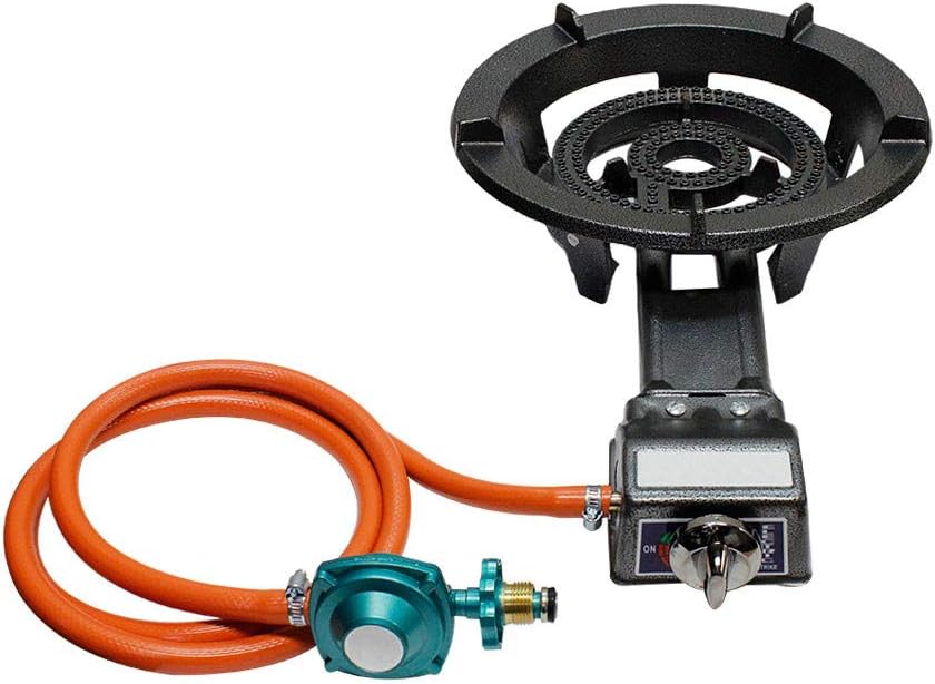 Electric Ignition Portable Propane Super Gas Stove Burner Heavy Duty Cast Iron
