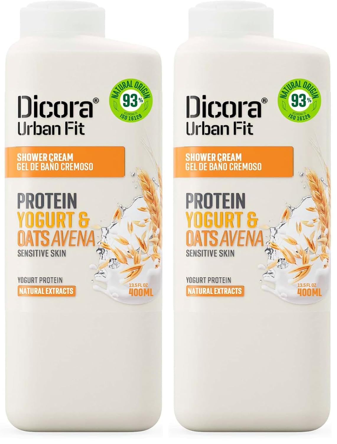 Dicora Urban Fit Shower Gel - Women and Mens Body Wash for All-Day Hydration - Prevents Premature Aging with Vitamin C - Citrus and Peach - 25.4 oz