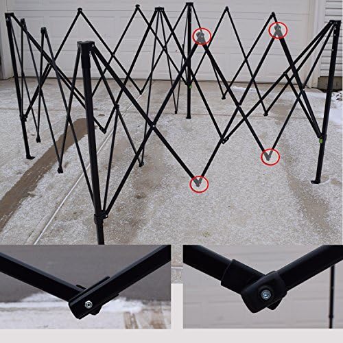 6 Ozark Trail First Up Coleman Canopy Gazebo Truss Ends & Cross Bars Connectors