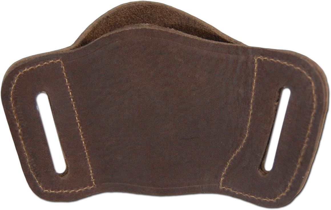 New Barsony Quick Slide Gun OWB Brown Leather Holster for Compact 9mm 40 45 Pistols