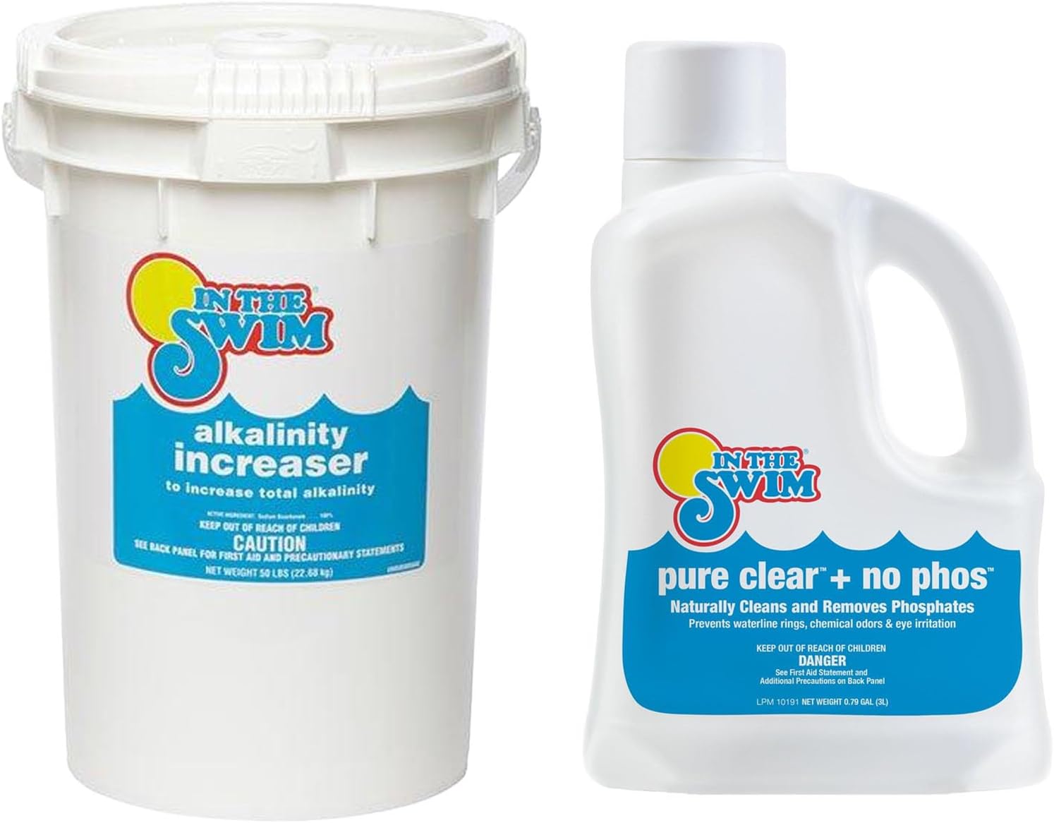 In The Swim Alkalinity Increaser for Swimming Pools - 25 Pounds | 100% Sodium Bicarbonate - Raises Alkalinity and Balances pH Levels in your Swimming Pool Water