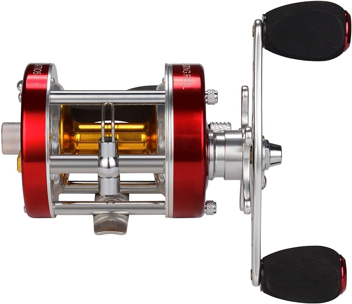 KastKing Rover Round Baitcasting Fishing Reels, Perfect Reel for Catfish | Max Drag: 30 lb, 4+1 BB, 22.8 oz, Reinforced Metal Body, Carbon Fiber Drag System, Oversized Non-Slip TPE Grips