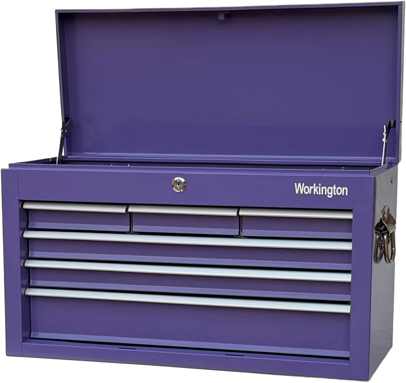 Workington Portable Metal Tool Chest with 6 Drawers, 24" 6-Drawer Tool Chest Cabinet with Ball Bearing Drawer Slides