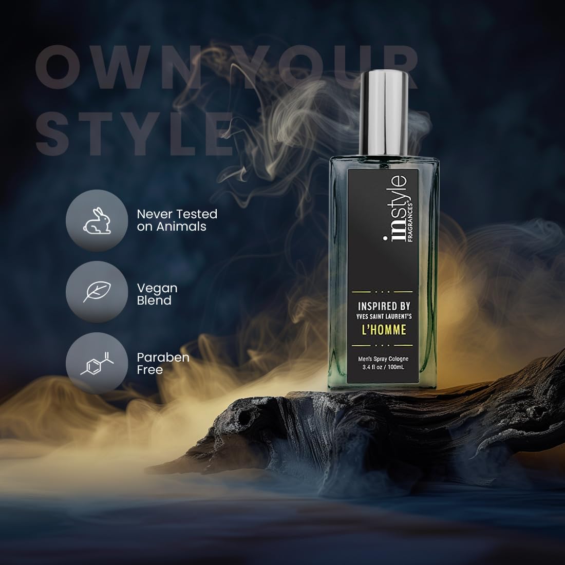 Instyle Fragrances | Inspired by Ralph Lauren's Romance | Women’s Eau de Toilette | Vegan, Paraben Free, Phthalate Free | Never Tested on Animals | 3.4 Fluid Ounces