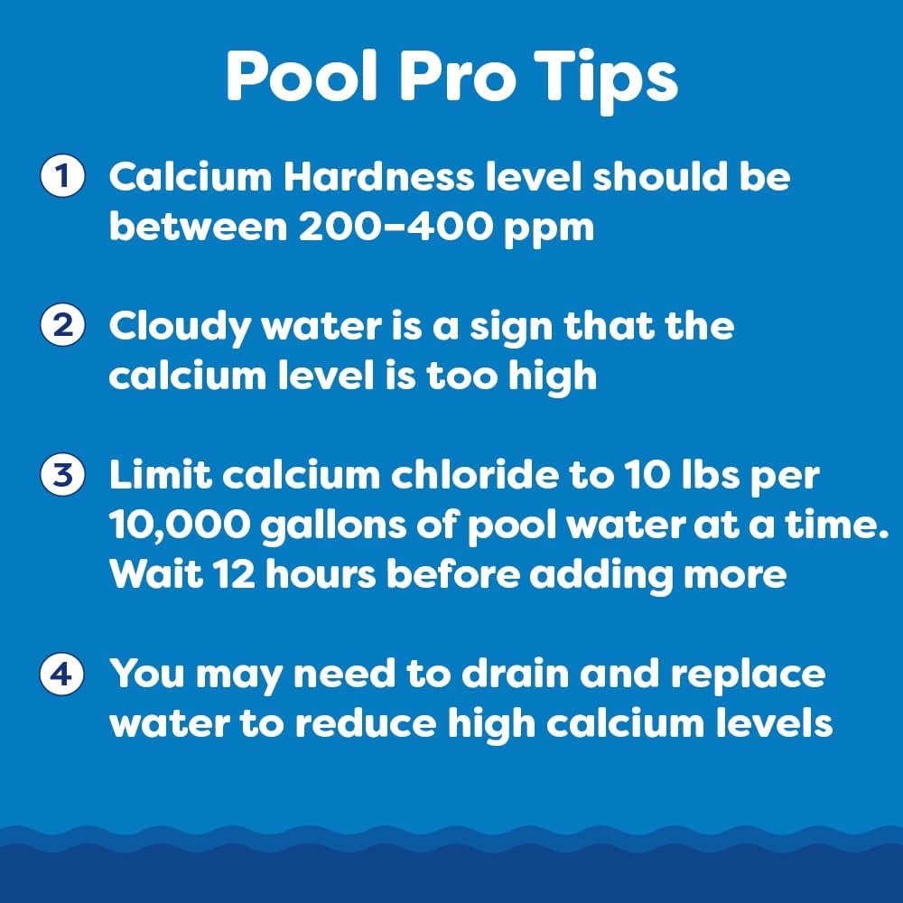 In The Swim Calcium Hardness Increaser for Swimming Pools - 25 Pounds | Fast-Acting, Scale Prevention - 94% Calcium Chloride